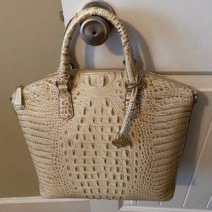 NWT Brahmin Purse - Large Duxbury Satchel - Vanilla Melbourne